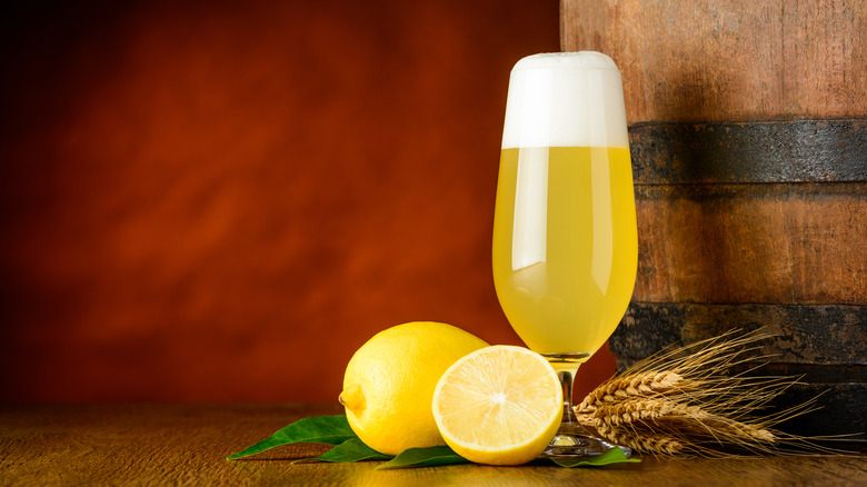 Shandy with lemons and wheat