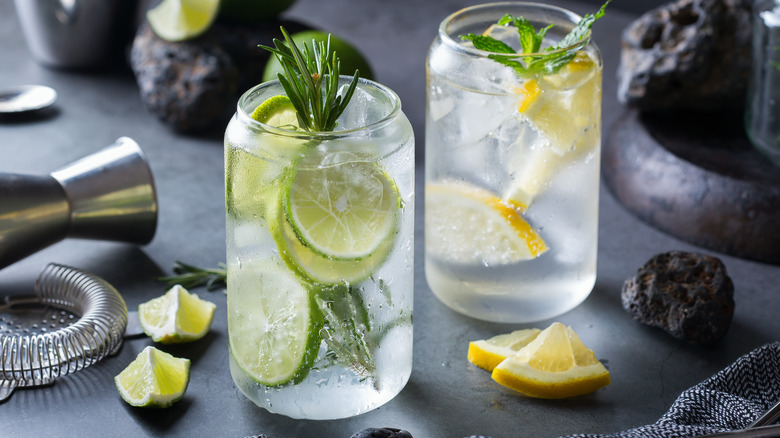 Vodka fizzes with lemon and lime