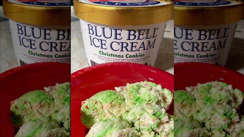 Blue Bell Christmas Cookies ice cream