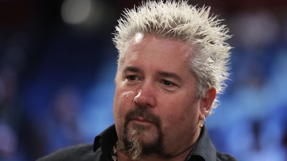 Chef Guy Fieri looking serious