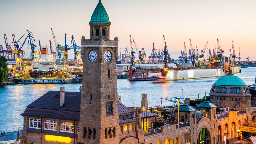 The port city of Hamburg, Germany