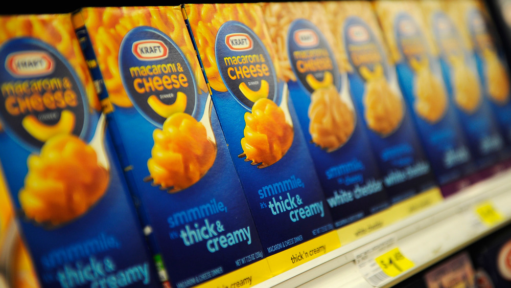 Kraft Macaroni & Cheese boxes