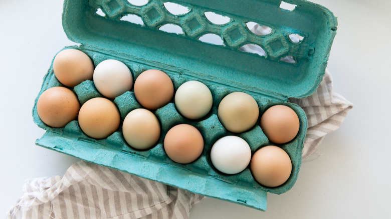 eggs in tray