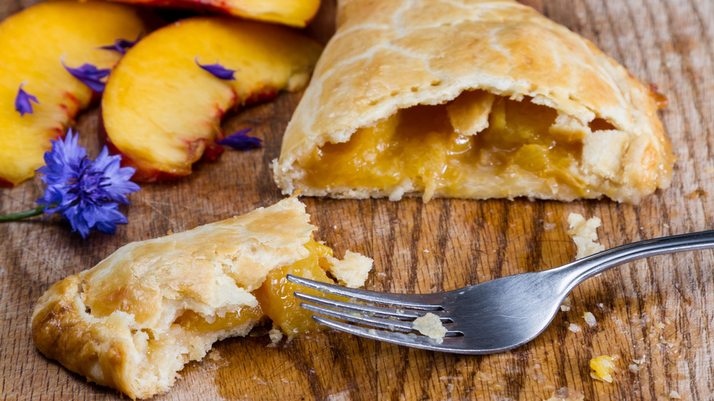 Peach pie turnovers