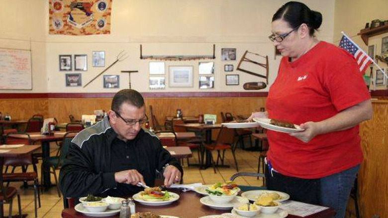 Chef Irvine eating food 