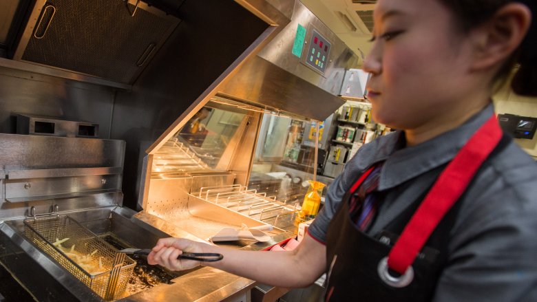 frying french fries