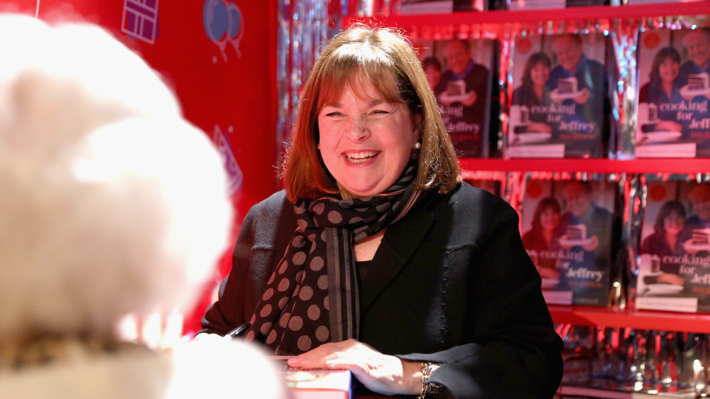 Ina Garten at a book signing 