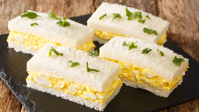 Tamago sando Japanese egg mayonnaise sandwich