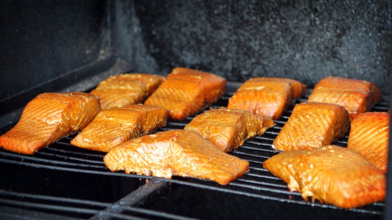 hot smoked salmon, cold smoked salmon and lox