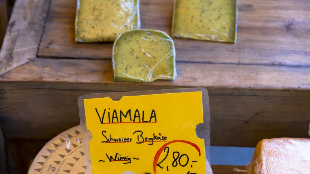 viamala cheese at a market