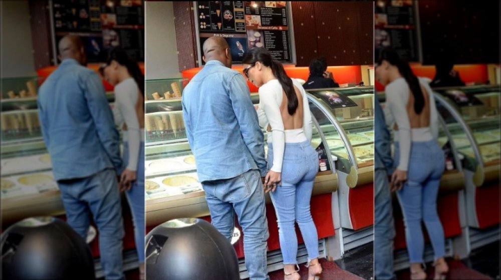 Kim and Kanye at Haagen-Dazs