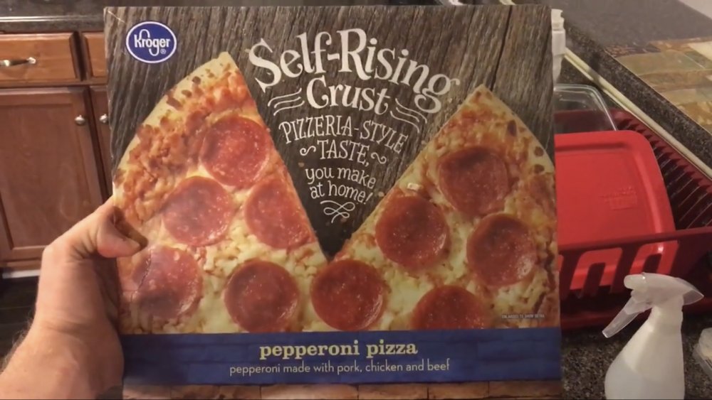 Kroger Self-Rising Pizzeria-Style Pepperoni Frozen Pizza