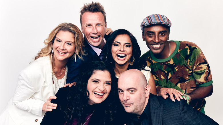 Marcus Samuelsson posing with Chopped judges