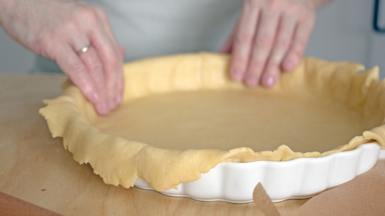 Preparing pie dough