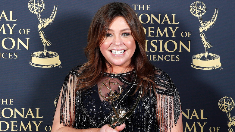 Rachael Ray holding Emmy