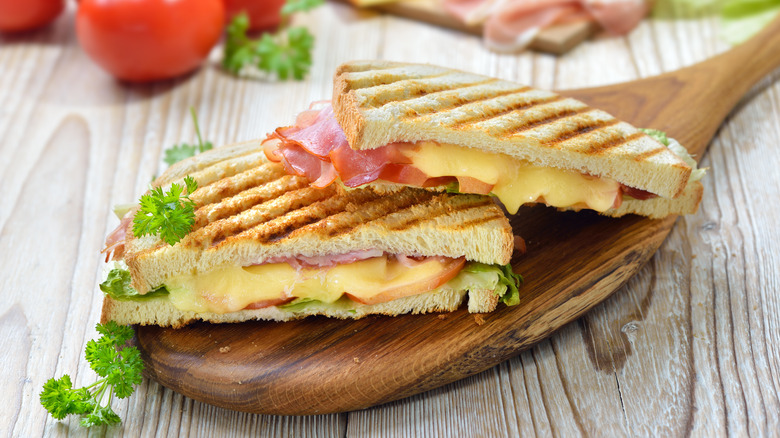 Luxurious grilled cheese sandwich