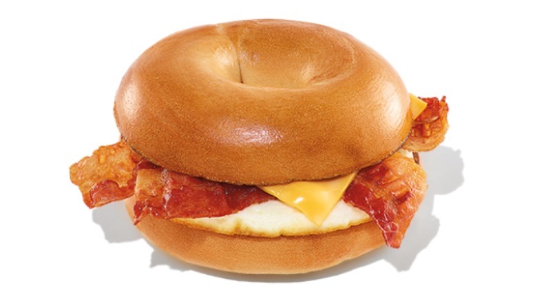 Dunkin' bacon, egg, and cheese sandwich