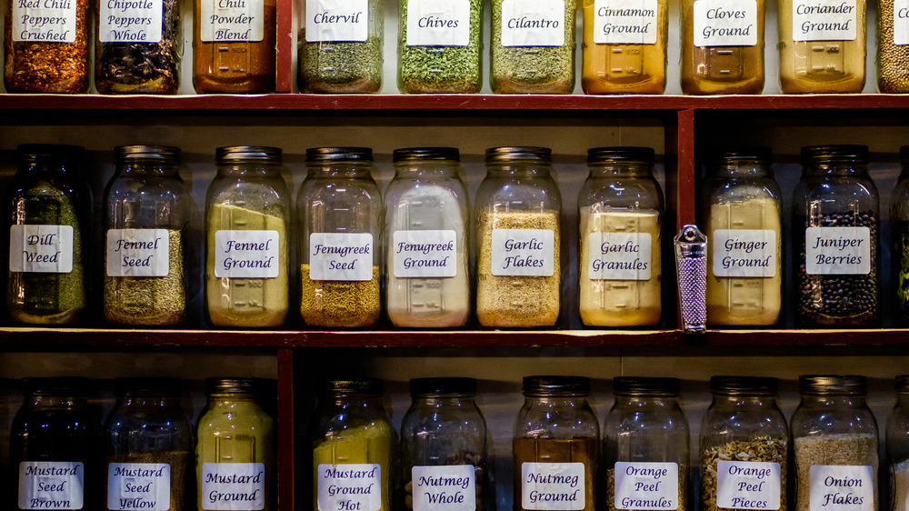 Alphabetized spice rack 