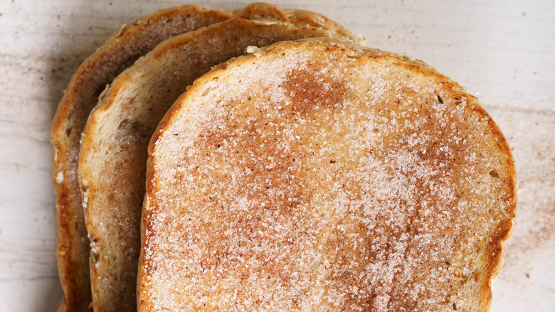 cinnamon sugar on toast