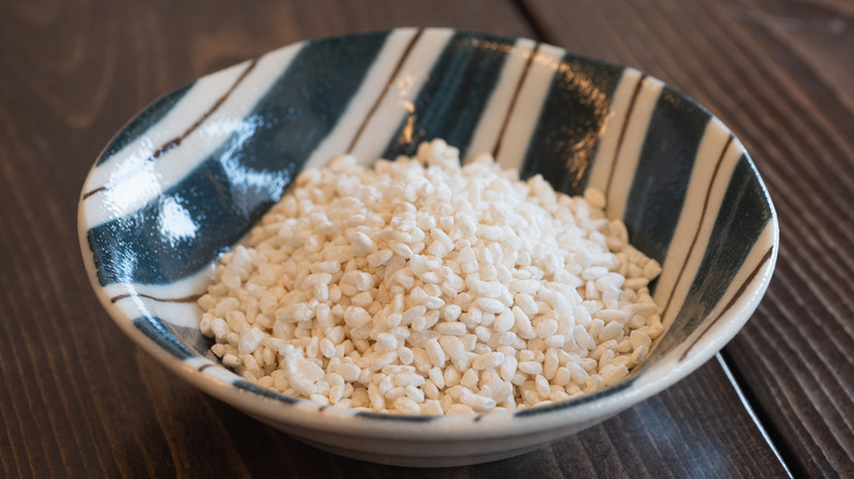 Bowl of rice koji