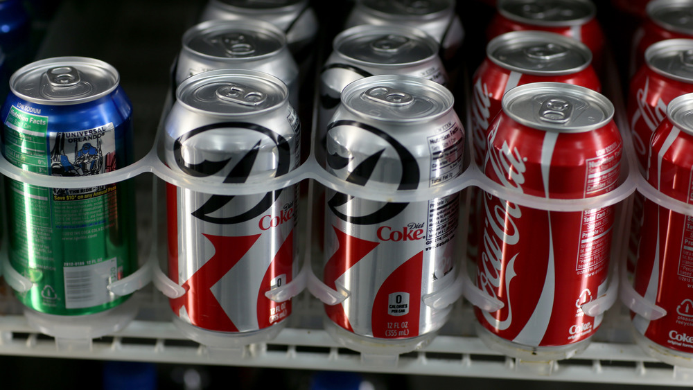 Diet Coke in store cooler