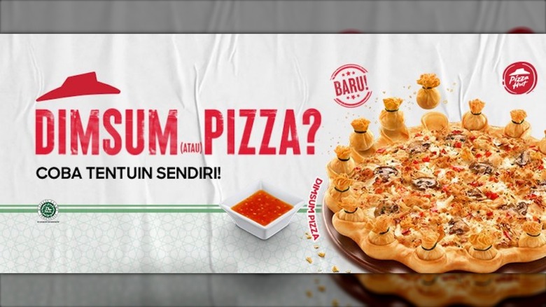 Pizza Hut advertisement on white