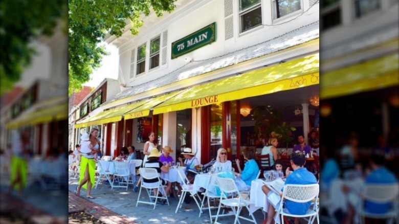 75 Main restaurant exterior with outdoor seating