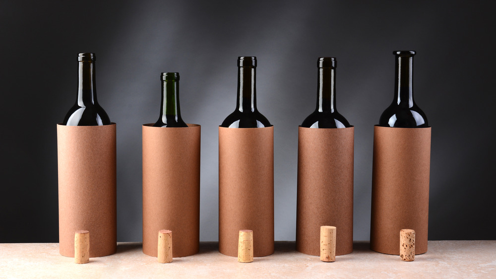 Five bottles for blind tasting