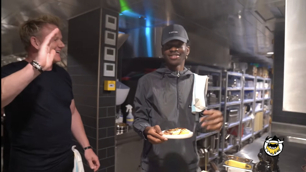 Gordon Ramsay and Lil Nas X makinig paninis