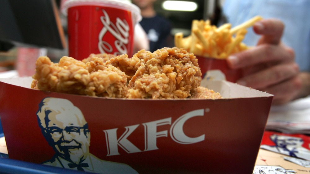 KFC chicken in container