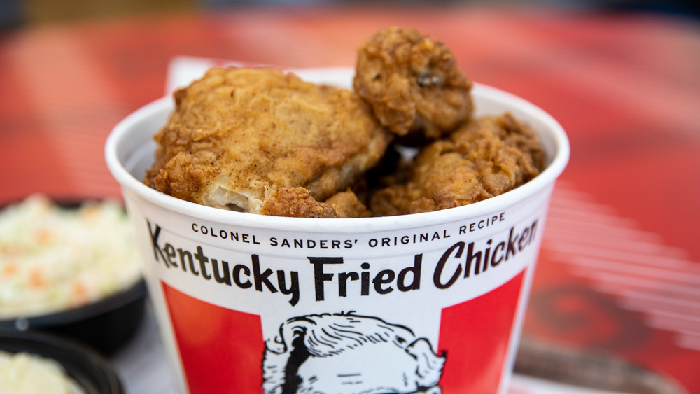 Bucket of KFC chicken