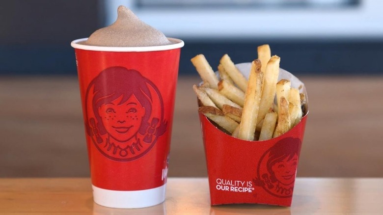 Wendy's frosty and fries