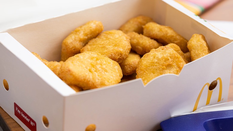 Open box of McNugget order