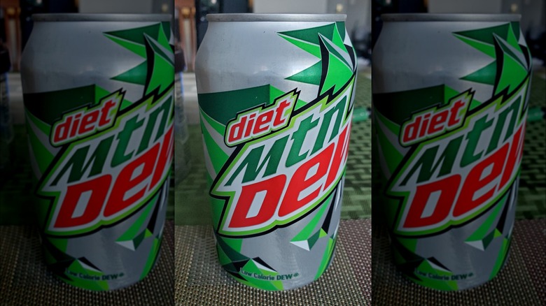 can of Diet Mountain Dew