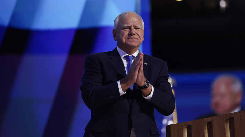 Governor Tim Walz with hands together