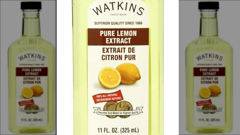 Watkins lemon extract bottle