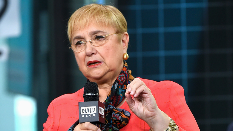 Lidia Bastianich with microphone