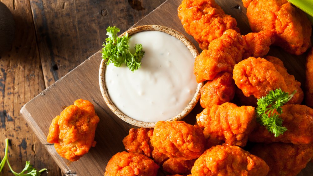 Ranch dressing and hot wings