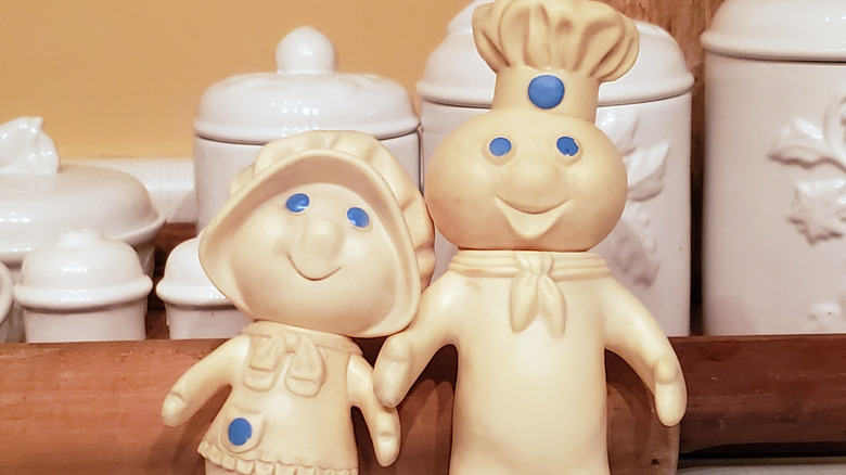 Dolls of Pillsbury Doughboy and wife character