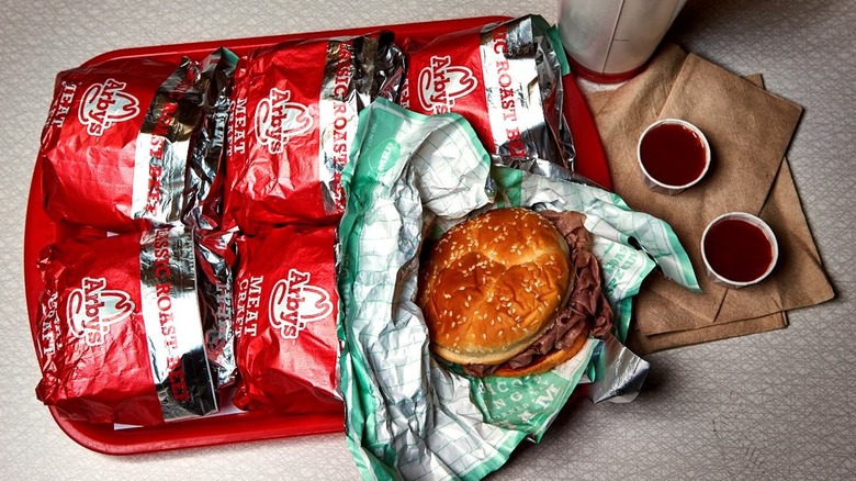 Arby's roast beef sandwiches