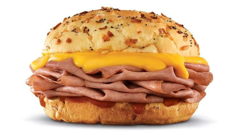 Arby's Beef 'n cheddar sandwich