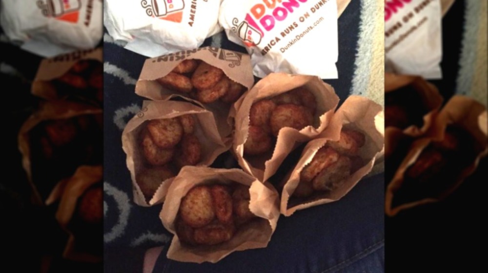 Bags of Dunkin's hash browns