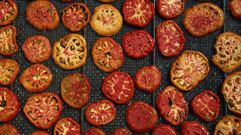 Cut heirloom tomatoes