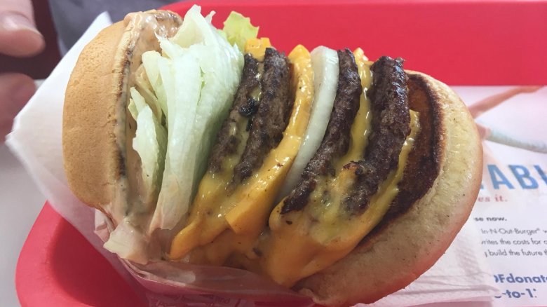 In-N-Out 4x4 burger