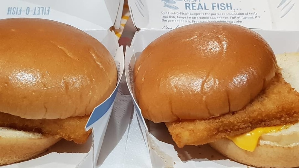Two Filet-O-Fish sandwiches