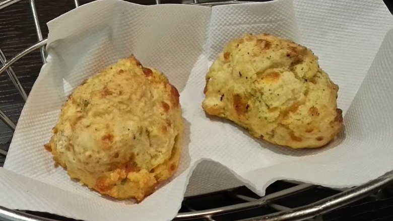 two Red Lobster biscuits
