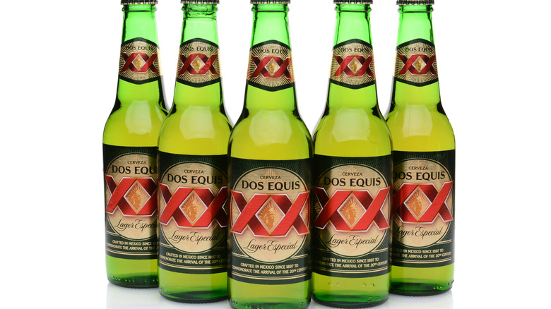 five bottles of dos equis