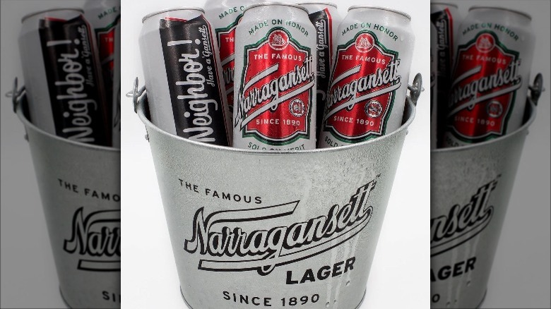 bucket of narragansett lagers