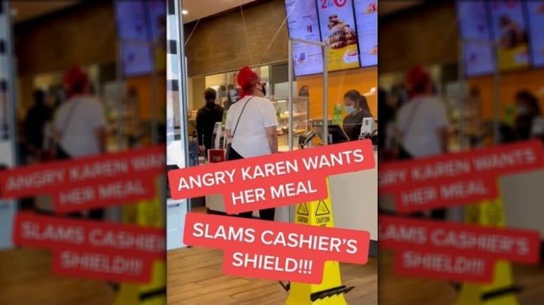 Angry Karen in McDonalds