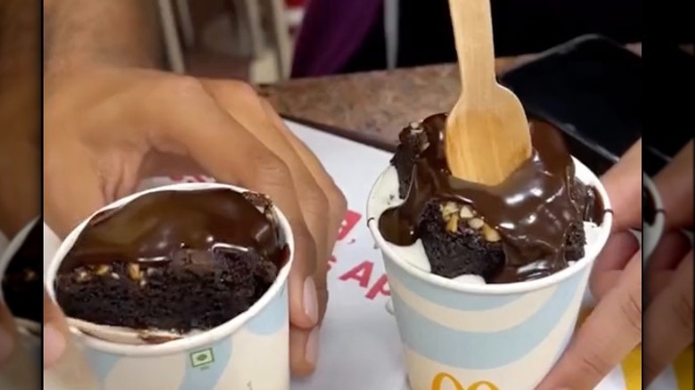 McDonald's India Brownie & Hot Fudge